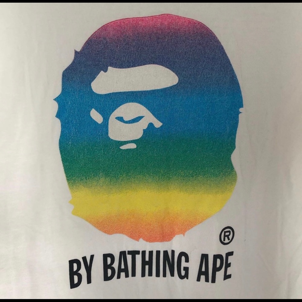 BAPE RAINBOW APE HEAD SHIRT - Picture 2 of 5